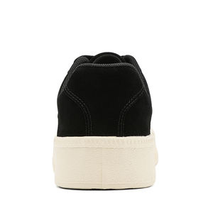 Zapatillas de deporte informales de moda para <span class=keywords><strong>hombre</strong></span> 39-44, zapatos de tabla de cuero de ante negro Retro, mocasines de cuero suave que combinan con todo con bolsos de invierno - Product Image 4