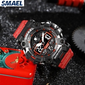 Montre numérique étanche SMAEL 8078 pour homme, montre-bracelet LED, montre homme, grande montre homme, montre kaki, montre de sport - Product Image 5