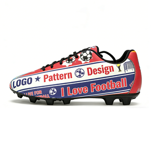 1 Paire de Chaussures de Football Personnalisées OEM pour Enfants et Hommes, Chaussures de Futsal Personnalisées avec Semelle Intérieure en TPU, Chaussures de Football d'Entraînement - Product Image 1