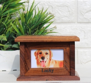 Keranda Jenazah Hewan Peliharaan Kayu Modern Ramah Lingkungan, Awet, Bentuk Persegi Panjang, Dapat Disesuaikan, untuk Abu Jenazah Anjing - Product Image 5