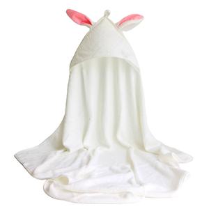 Serviette de bain à capuche pour bébé en bambou doux personnalisée 90x90cm pour l'intérieur et l'extérieur Serviette de bain absorbante pour bébé 500 Gsm Serviette à capuche pour bébé - Product Image 2