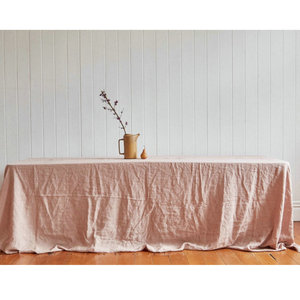 Volant bianco Wedding 100% <span class=keywords><strong>lino</strong></span> tessuto personalizzabile OEKO-TEX tovaglie <span class=keywords><strong>e</strong></span> <span class=keywords><strong>tovaglioli</strong></span> certificati - Product Image 1