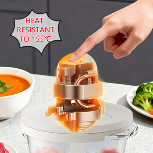 Tazón Mezclador <span class=keywords><strong>de</strong></span> Vidrio Seguro <span class=keywords><strong>de</strong></span> 2L con Logotipo Personalizado, Rápido y Conveniente, <span class=keywords><strong>Picadora</strong></span> <span class=keywords><strong>de</strong></span> <span class=keywords><strong>Carne</strong></span> Eléctrica Multiusos para Uso Doméstico - Product Image 3