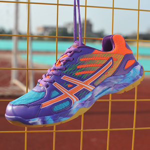 Zapatos de bádminton para padres e hijos, unisex, multicolor, a la moda, con absorción de impactos, antideslizantes, seguros, cómodos, zapatos de entrenamiento profesional - Product Image 5