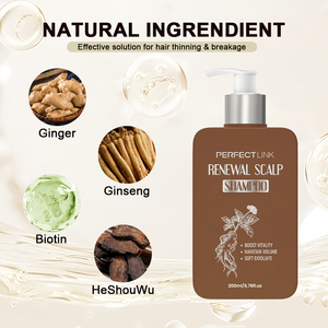 Oem sâu làm sạch Biotin dầu gội dày lên đầy đủ hơn tóc làm mới Nhân Sâm kiểm soát rụng tóc dầu gội - Product Image 5