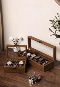 Belle boîte d'affichage de montre en <span class=keywords><strong>bois</strong></span> <span class=keywords><strong>massif</strong></span> SY affichage de montre transparent et boîte de rangement pour bijoux utilisés pour stocker des montres - Product Image 3