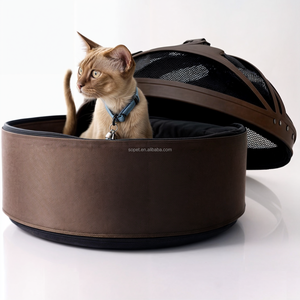 A cilindro tondo a forma di capsula per cani da compagnia <span class=keywords><strong>borsa</strong></span> rotonda da <span class=keywords><strong>trasporto</strong></span> per cani di piccola taglia e gatti trasportino da viaggio per animali domestici - Product Image 4