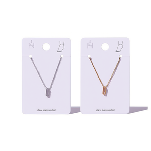 Catena per il corpo Tobiller Lettera G in acciaio inossidabile, minimalista, placcata oro, unisex, per uso quotidiano. - Product Image 3