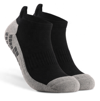 Chaussettes de compression tricotées en gros, soutien de la cheville, chaussettes courtes antidérapantes pour le yoga au printemps pour femmes
