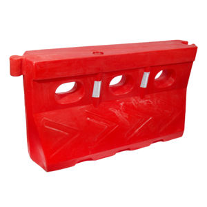 Barrera llena de agua de plástico de 1450mm, Material LLDPE, inyección de agua reflectante, obstáculo, choque, tráfico, barricada de seguridad vial - Product Image 2