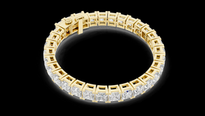 Lab Grown Diamond Tennis <b>Bracelet</b> Crafted in Sterling <b>Silver</b> Featuring Timeless Elegance Brilliant Party Gift Classic - Product Image 2