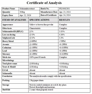 <span class=keywords><strong>Schisandra</strong></span>ベリーエキス粉末5% 9% <span class=keywords><strong>Schisandra</strong></span> Chinensisエキス<span class=keywords><strong>Schisandra</strong></span>エキス - Product Image 4