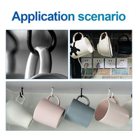 Crochets de suspension pour plafond en acier de haute qualité, revêtus de plastique, à prix d'usine, vis métriques, vis autotaraudeuses, crochets d'affichage suspendus