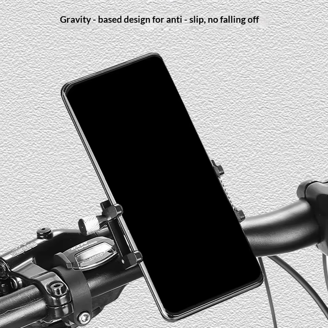 Aluminum Alloy Flexible Bike Holder with Mechanical Arm Durable Shockproof Bike Phone Mount for Riding