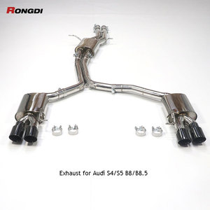 Échappement Catback Valvetronic de haute qualité pour Audi <span class=keywords><strong>S4</strong></span> S5 <span class=keywords><strong>B8</strong></span> <span class=keywords><strong>B8</strong></span>.<span class=keywords><strong>5</strong></span> 3.0T 2007-2017 Silencieux à soupapes Télécommande avec embouts d'échappement - Product Image 4