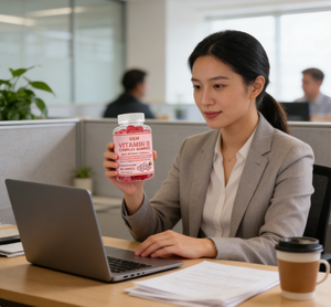 Gomitas de Complejo Vitamínico <span class=keywords><strong>B</strong></span> Sin Azúcar Natural con Vitamina C - Fórmula Vegana de Suplemento Dietético para el Bienestar Diario - Product Image 5