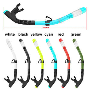 Aloma Dry Top Silicone Snorkel allenamento per adulti PVC tubo <span class=keywords><strong>di</strong></span> respirazione per Freestyle immersioni subacquee - Product Image 6