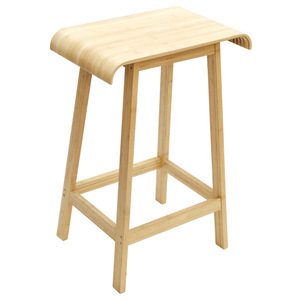 [Custom Made by Manufacturer] <b>Bamboo</b> Curved Seat Bar <b>Stool</b> with Arc Design - Product Image 3