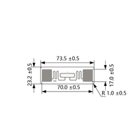 Etiqueta Adhesiva RFID UHF 9962, Etiqueta de Largo Alcance UHF, Etiqueta RFID Pasiva UHF para Logística, Ropa, Biblioteca, Almacén