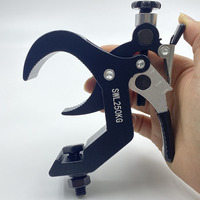 Support de scène robuste en aluminium 250 kg avec pince autoportante à déverrouillage rapide pour tubes de 45-60 mm, idéal pour projecteurs LED mobiles et DJ