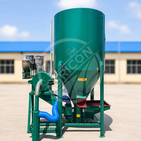 Nouvelle machine à mélanger et broyer les aliments 500 kg/h, multifonctionnelle, haute précision, moteur en cuivre pur, acier au carbone durable, pour volailles et bétail