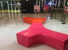 Muebles de mercado urbano al aire libre de fibra de vidrio, silla de espera, patio de recreo personalizado, Banco de jardín, sillas - Product Image 4