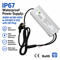 Alimentation extérieure étanche IP67 12V 24V 36V 48V 600W 500W 400W 300W 200W 150W 100W 60W SMPS Transformateur pour Bande LED