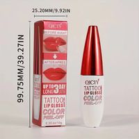 Glaçage à Lèvres Hydratant Longue Durée Imperméable Quatre Couleurs Haute Pigmentation Non Collant Rouge à Lèvres Pelliculable