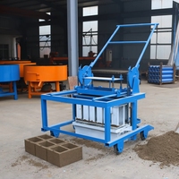 Machine à fabriquer des blocs mobiles QCM4-30 avec générateur diesel, machine manuelle à blocs de béton au prix haïtien