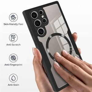 Custodia Magnetica Trasparente con Protezione Schermo Completa 360 PTE per Samsung Galaxy S23 <span class=keywords><strong>S22</strong></span> S24 S25 Ultra A16 A36 A56 A26 - Product Image 4