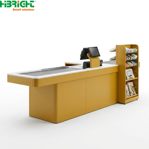 Comptoir de caisse moderne pour supermarché et magasin de proximité avec porte-revues intégré - Product Image 1