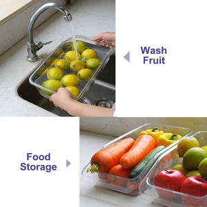 <span class=keywords><strong>Accessori</strong></span> per la casa e la cucina organizer in plastica per frigorifero contenitori impilabili per bevande organizer per frigorifero - Product Image 3