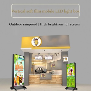 ป้ายไฟ LED แบบตั้งพื้นสองด้าน กันน้ำ สำหรับใช้งานกลางแจ้ง พร้อมล้อเลื่อน สำหรับแสดงผลเชิงพาณิชย์ - Product Image 2