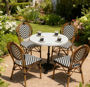 Vente en gros d'usine, salle à manger française décontractée, étanche, écran solaire, balcon, restaurant, terrasse, jardin, <span class=keywords><strong>table</strong></span> d'extérieur - Product Image 1