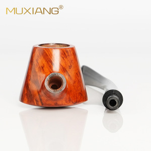 Muxiang Handmade Briar Wood Pipe 3mm Tenon Joint Acrylic Mouthpiece Long Handle Reading Pipe - Product Image 4