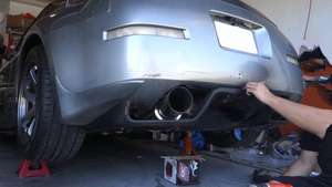 Diffuseur arrière en fibre de carbone de style JDM TS Type 2 pour Nissan Z33 350z - Product Image 2