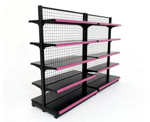 Étagère de présentation de supermarché à double face légère et perforée, étagères multifonctionnelles en acier durable - Product Image 4