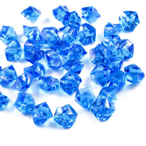 Venta al por Mayor DD1546 Mini Bloques de Hielo Reutilizables de 10 Piezas, Simulación de Piedra, Acrílico Transparente, Cristal de Color, Cubos de Hielo de Plástico de Congelación Rápida - Product Image 6