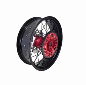 Juego de Llantas <span class=keywords><strong>Supermoto</strong></span> de 17 Pulgadas para <span class=keywords><strong>Honda</strong></span> CRF450 MIANA, Aleación de Aluminio CNC, Accesorios para Motocicleta, Homologados 2024 2025 2026 - Product Image 3