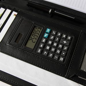 Custom Business Women <strong>File</strong> Folder Padfolio Organizer Mens Leatherette <strong>Case</strong> for Ipad Folder Zipper PU Leather Portfolio - Product Image 6