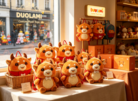 Peluche OEM de haute qualité en tissu doux pour enfants, idéale comme cadeau promotionnel d'entreprise