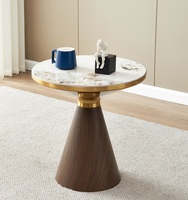 Leichter Luxus-Couchtisch, moderner, minimalistischer Nachttisch, Eck-Beistelltisch, Wohnzimmer-Sofa-Beistelltisch, Wohnzimmermöbel aus Massivholz