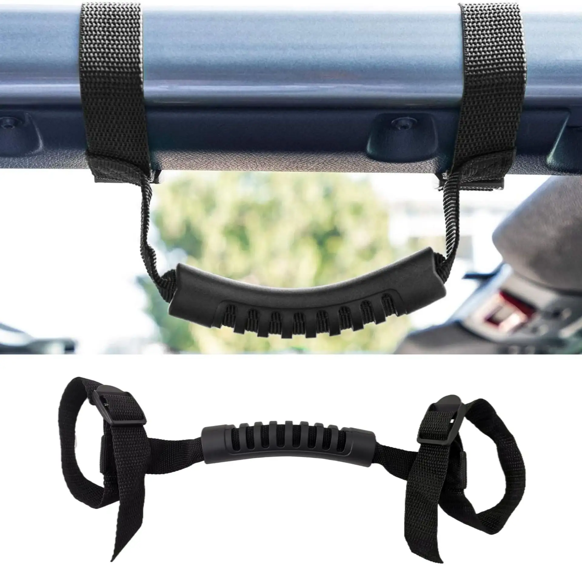 Poignée de poignée de voiture d'usine pour barre de rouleau de boucle de Jeep Compatible avec les accessoires de Jeep Wrangler