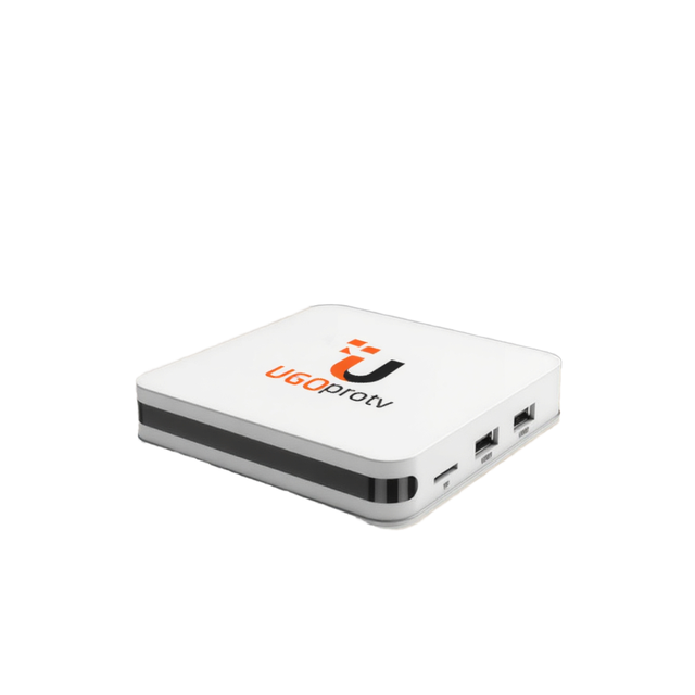 Ugo Pro Android 10 OTT Box 8K Amlogic S905 Quad Core High-Perf with Dual Band WiFi BT 5.0+ Ethernet