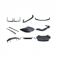 Kit carrosserie M8 style PK en fibre de carbone sèche, lèvre avant, jupe latérale, diffuseur arrière, aileron arrière, couvercle de coffre, capot pour BMW M8 F91 F92 F93