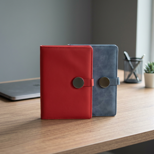 Handmade Professional Planner Customizable <b>Canvas</b> Cover Loops PU Leather Binding 148x210mm 192 Pages Notebook Office Corporate - Product Image 3