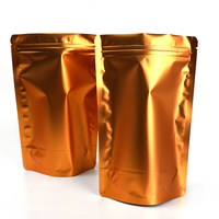 Pochette Doypack Mylar Brillante Dorée avec Fermeture Ziplock pour Emballage Personnalisé de Bonbons Gélifiés, Compléments Alimentaires et Snacks