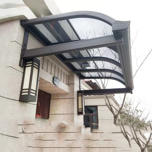 Abri de fenêtre extérieur moderne en alliage d'aluminium, pare-vent, pour balcon et protection solaire - Product Image 4