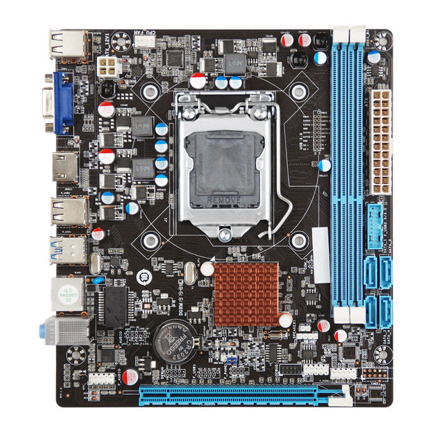 New B75 Motherboard DDR3 1155 Socket Support Pentium G530 Core I5-2500 I7-2700 Cpu