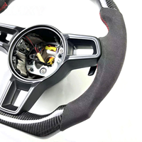 Volant sport en fibre de carbone LED personnalisé compatible avec Porsche 911 991 918 718 970 958 Panamera Macan Cayenne Cayman
